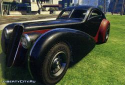 Классический спорткар Truffade Z-Type из GTA 5 Классический спорткар Truffade Z-Type из GTA 5